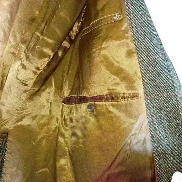 Lambourne Sz 42 L Wool Tweed Action Back Suit Jacket Heritage Academia Office - Picture 10 of 13